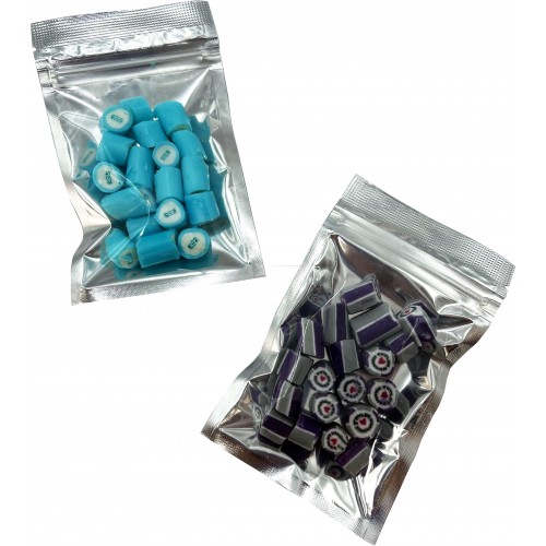 Silver Zip Lock Bag with Rock Candy 40g